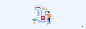 Logistics manager using sales employee tracking app to monitor staff location and reduce delivery costs