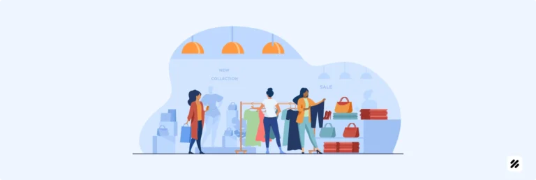 Sales force management in a modern retail store – women using real-time sales team tracking software to improve sales efficiency in 2025