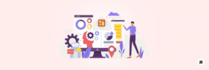 Illustration showing AI, analytics, and geospatial tools in modern field force automation and service management software for 2025