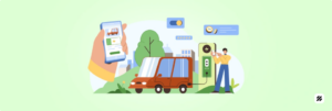 Field staff tracking app used by technician for EV charging installation and service management software integration